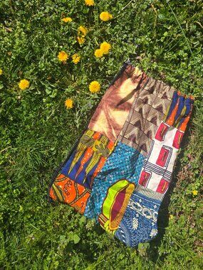 Bag made of traditional Ghanaian fabric